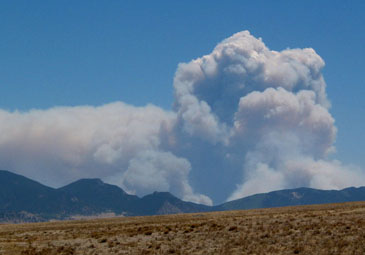 The Hayman Fire, mid-day Sunday