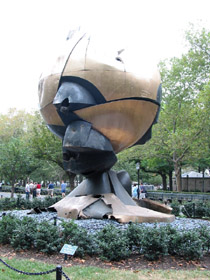 "The Sphere" from WTC Plaza