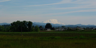 Mount Saint Helens in the distance