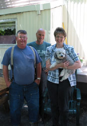 Kenny, his wife Sharon, and Frank