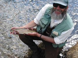 Joel and one of his fish