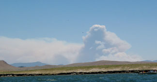 Hayman fire, Sunday morning