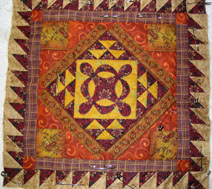 Framed quilt in progress