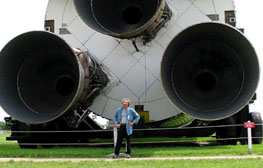 Business end of the Saturn 5 first stage