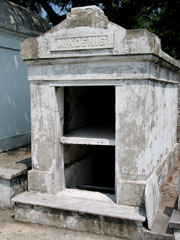 An open tomb