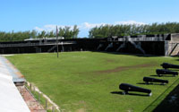 Fort Zachary Tyler yard and artillary