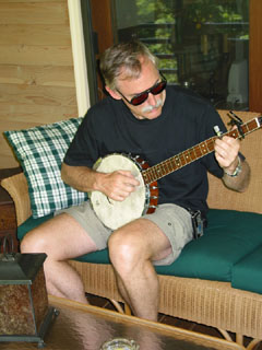 Roy and his banjo