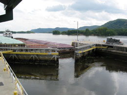 Mississippi river lock